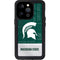 Michigan State University Jersey Split iPhone 15 Pro Waterproof Case